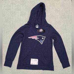 Fanatics New England Patriots Football NFL Hoodie Sweatshirt Mens Medium Navy